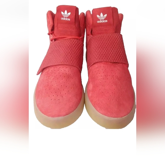Adidas Tubular Invader Strap Shoes Men's Size 11 Sneakers Red  BB5039 - Picture 5 of 10